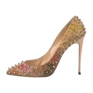 Christian Louboutins multi colored with spikes